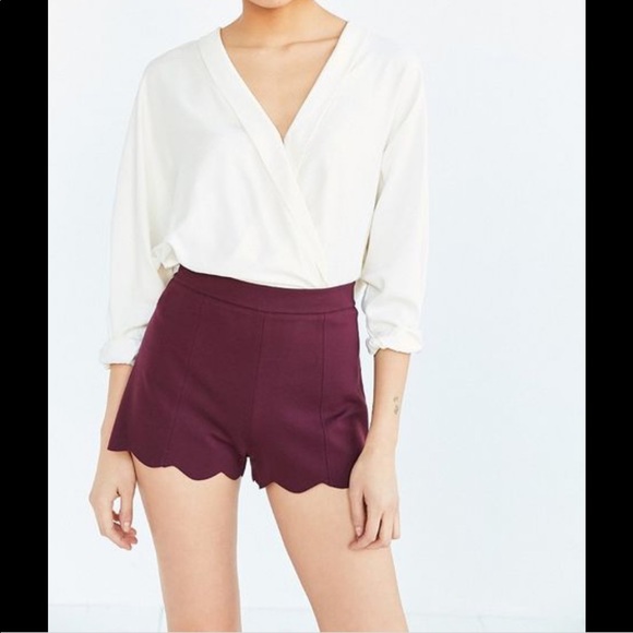 Urban Outfitters Pants - Urban Outfitters Cooperative Scalloped Shorts